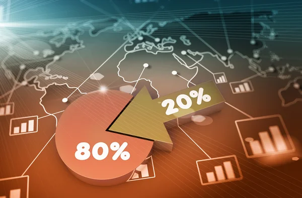 Grafico delle attività finanziarie e grafici — Foto Stock