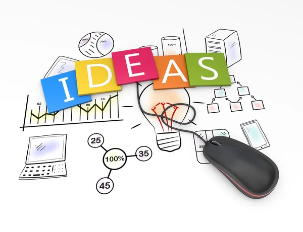 Ideas as concept — Stock Photo, Image