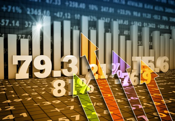 Gráficos de relatório — Fotografia de Stock