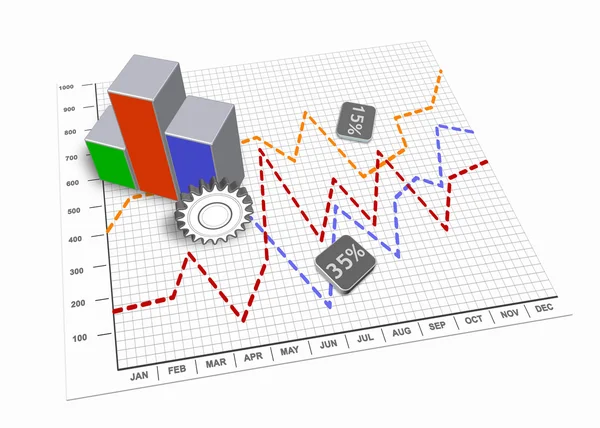 Plan de negocio como concepto — Foto de Stock