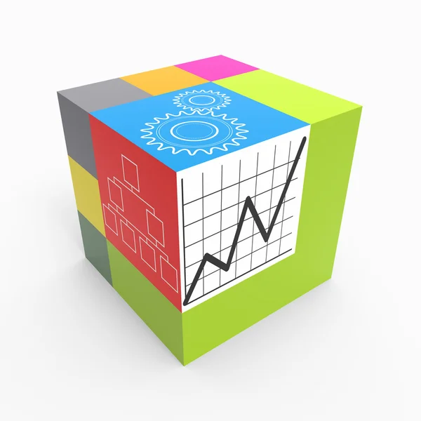 Cube process — Stock Photo, Image