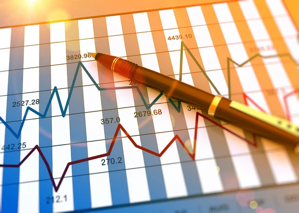 Concepto gráfico de mercado — Foto de Stock