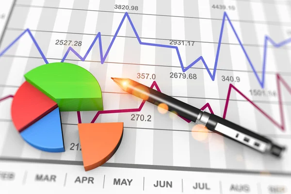 Market chart concept — 스톡 사진