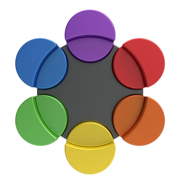 Conceito de paleta de cores — Fotografia de Stock