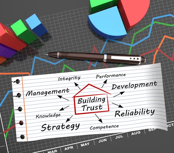 信任作为概念 — 图库照片