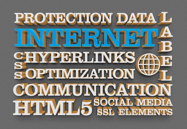 Internet web words — Stock Photo, Image