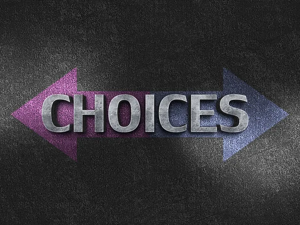 Conceito de escolhas — Fotografia de Stock
