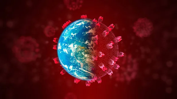 Coronavirus Virus Peligroso Pandemia Omicrón Virus Covid Todo Mundo Investigación — Foto de Stock