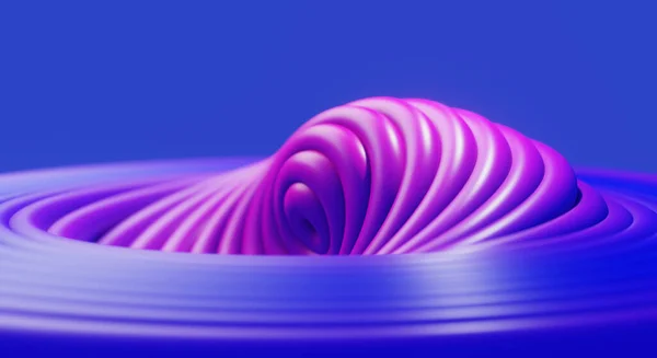 Anéis Fiação Disco Hipnótico Anéis Brilhantes Rosa Abstrato Girar Mudando — Fotografia de Stock