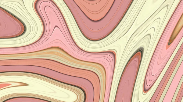 木製の幾何学抽象動的流体形状 — ストック写真