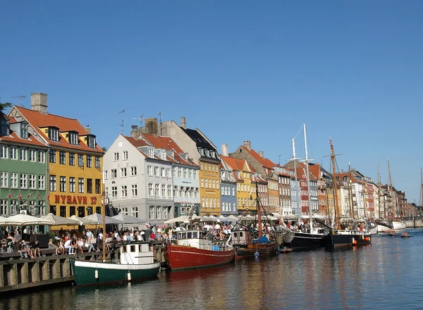 Port de Nyhavn à Copenhague Danemark — Photo