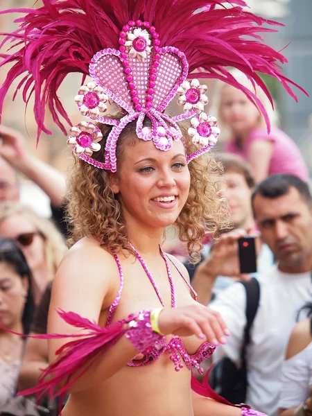 Participante en el carnaval de copenhagen 2012 — Foto de Stock