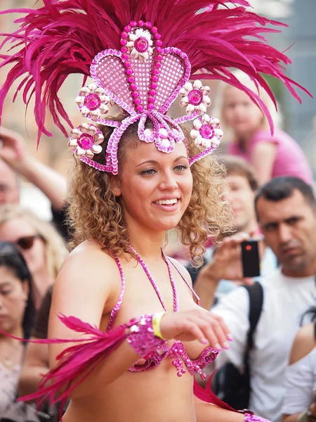 Partecipante al carnevale di copenhagen 2012 — Foto Stock