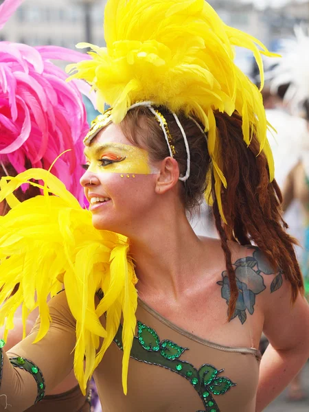 Participante en el carnaval de copenhagen 2012 — Foto de Stock