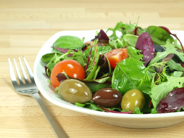 Campuran baby green salad — Stok Foto