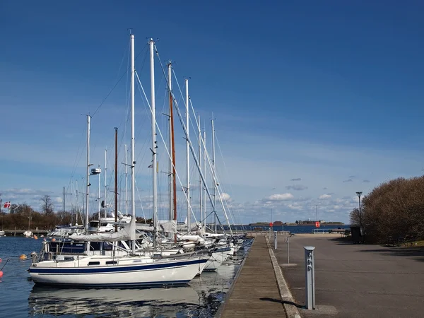 Marina'da Yelkenliler