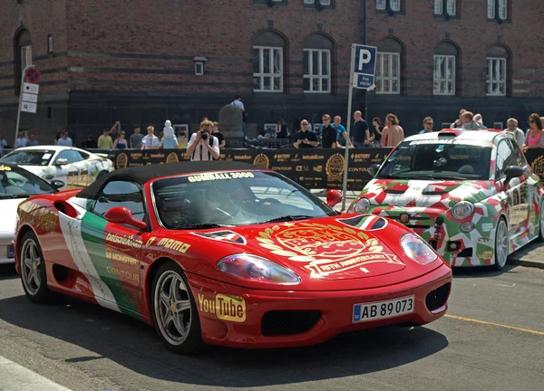 Gumball 3000 kezdődik, Koppenhága, Dánia — Stock Fotó