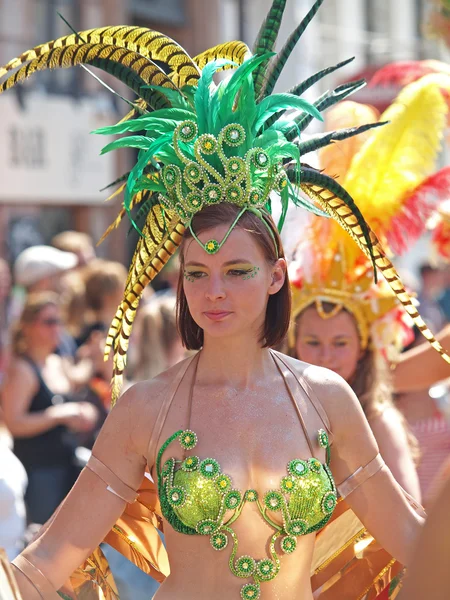 Může účastník v Kodani průvod karneval v 2013 — Stock fotografie