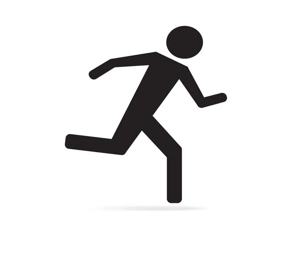 Vector corriendo hombre — Vector de stock