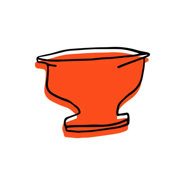 Vetor doodle vasos gregos antigos ou cerâmica sobre fundo branco —  Vetores de Stock