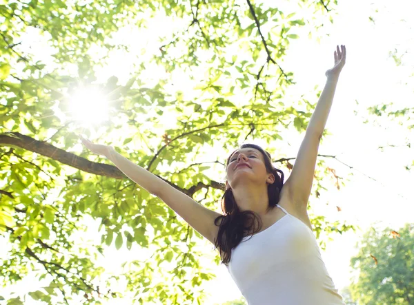 Mirando el sol — Foto de Stock