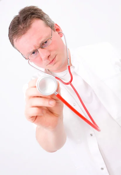 Doctor with stethoscope — Stock Photo, Image