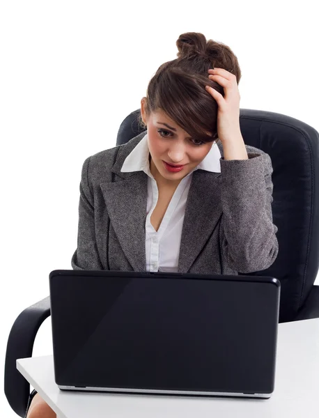 Shocked business woman — Stock Photo, Image