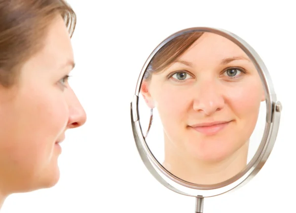 Mirrored portrait — Stock Photo, Image