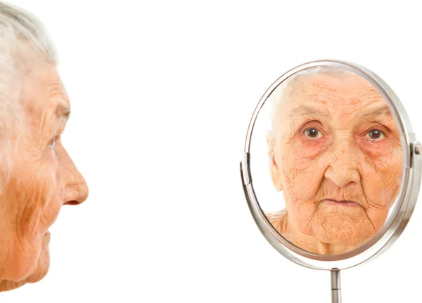 Mirrored portrait — Stock Photo, Image