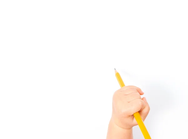 Baby's hand tekenen — Stockfoto