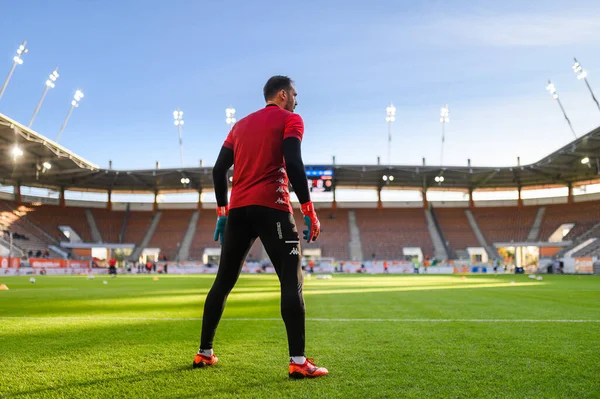 Lubin Polónia Outubro 2021 Jogo Futebol Pko Polonês Ekstraklasa Entre — Fotografia de Stock