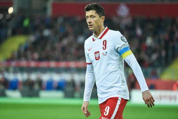 Chorzow Polen März 2022 Quali Play Spiel Polen Schweden Kapitän — Stockfoto