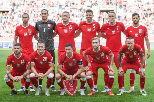 Wroclaw Poland Haziran 2022 Uefa Uluslar Ligi Grubu Polonya Takımı — Stok fotoğraf