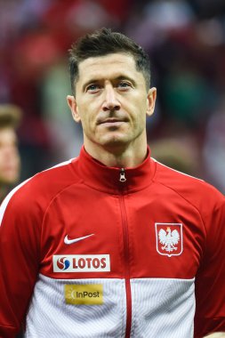 WARSZAWA, POLAND - 14 Haziran 2022: UEFA Uluslar Ligi A grubu 4. Görüntü: Robert Lewandowski.