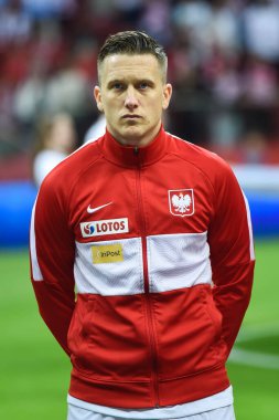 WARSZAWA, POLAND - 14 Haziran 2022: UEFA Uluslar Ligi A grubu 4. Görüntü Piotr Zielinski.
