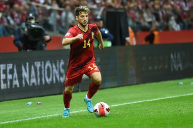 WARSZAWA, POLAND - 14 Haziran 2022: UEFA Uluslar Ligi A grubu 4. Dries Mertens.