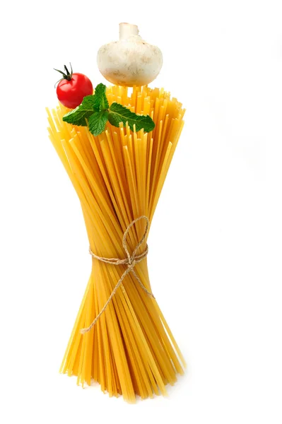 Spaghetti surowy — Zdjęcie stockowe