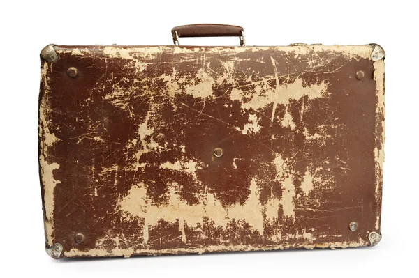 오래 된 갈색 가방 스톡 사진
