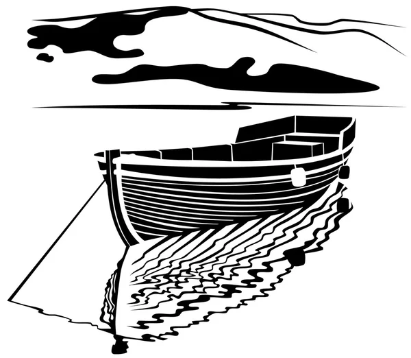 Barco pescador — Archivo Imágenes Vectoriales