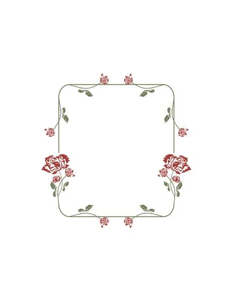 Rose cornice — Vettoriale Stock