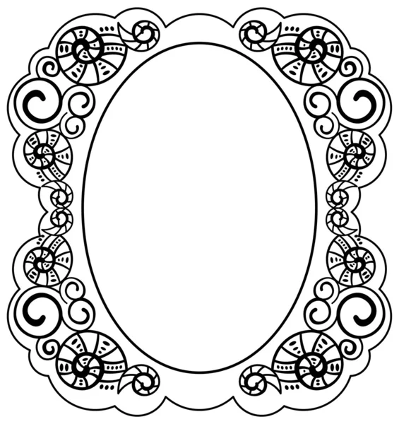 Oval frame — Stock Vector