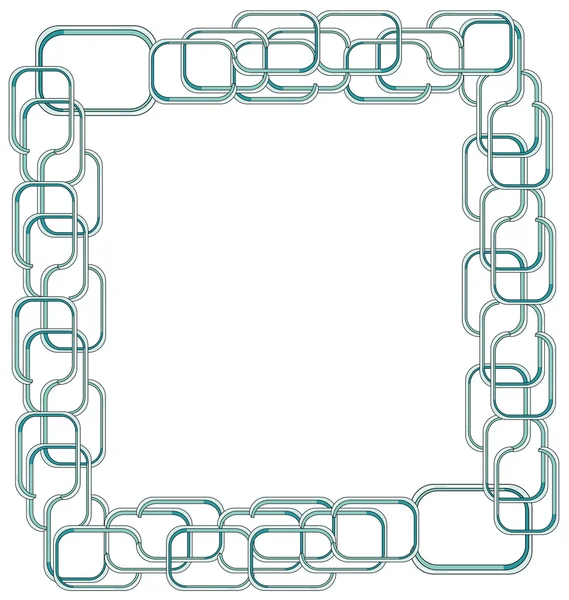 Frame with chains — Stock Vector