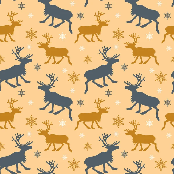 Reindeers deseni — Stok Vektör