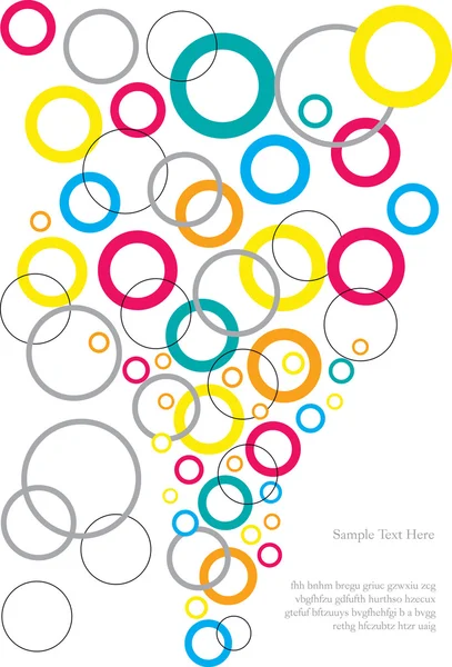 Abstract vector background with circles — Stock Vector