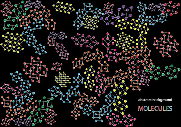 Concepto de estructura de molécula vectorial — Archivo Imágenes Vectoriales