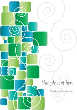 arka plan ışık yeşil kareler ile