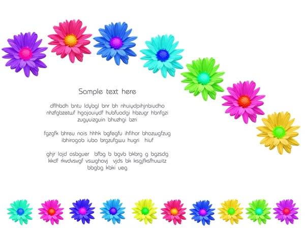 Flores coloridas abstratas — Fotografia de Stock