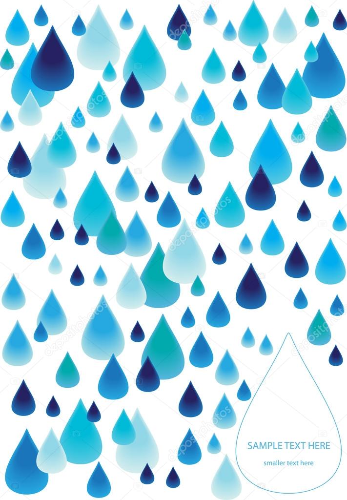 abstract background with rain drops