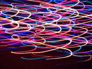 Renkli ışıklarla soyut arkaplan