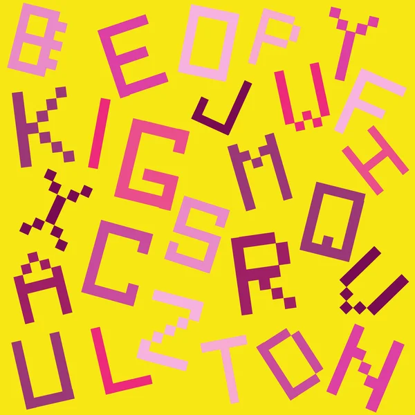 Illustration vectorielle des lettres de l'alphabet — Image vectorielle